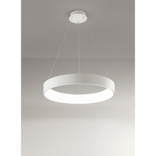 lampadario band diodi 90w luce calda 3200k affralux bianco grande