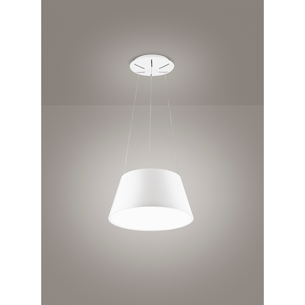 lampadario parabole diodi 63w luce calda 3200k affralux tronco cono medio