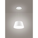 lampadario parabole diodi 50w luce calda 3200k affralux tronco cono grande