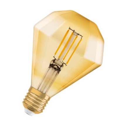 lampadina led vintage edition e27 4.5w luce calda 827 ledvance osram diamond