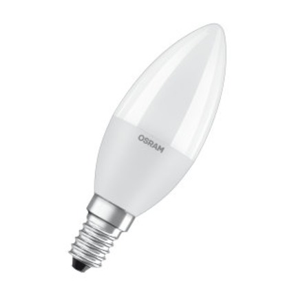 lampadina led value classic b e14 7w luce calda 827 ledvance osram