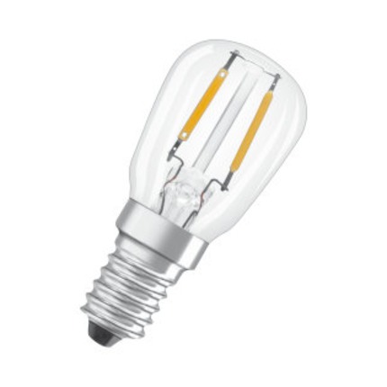 lampadina led special t26 e14 1,3w luce calda 827 per frigo