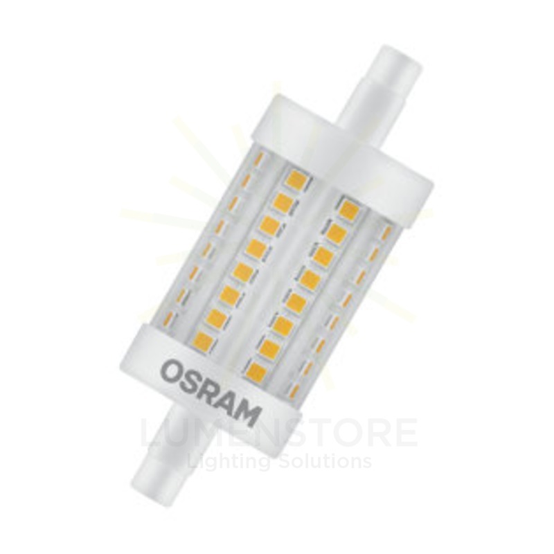 lampadina led parathom line r7s 7w luce calda 827 ledvance osram