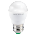 lampadina led sfera e27 8w luce naturale 4000k ecoman vetro ghiaccio