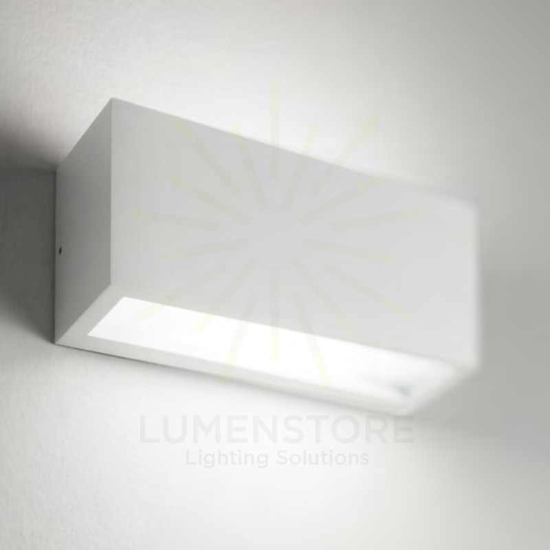 applique metro 30w luce calda 3000k isyluce bianco ip54