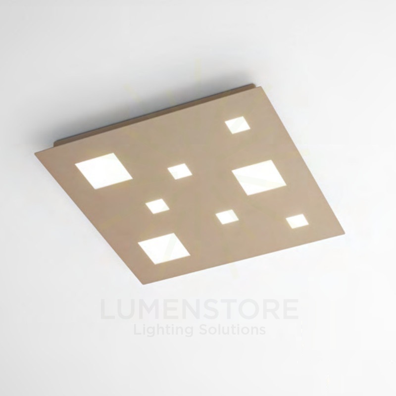 plafoniera checker board 36w luce calda 3000k isyluce grande sabbia