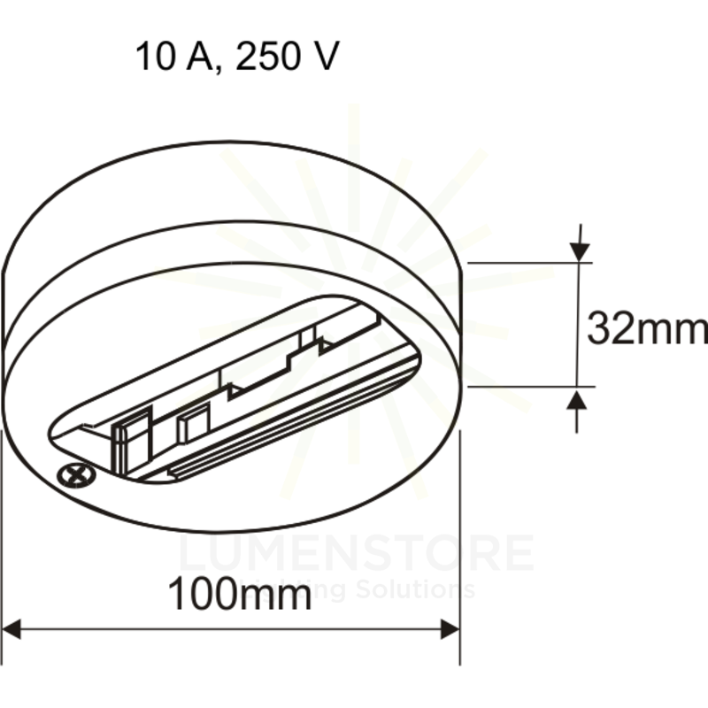 base rotonda beneito faure 3806 bianco