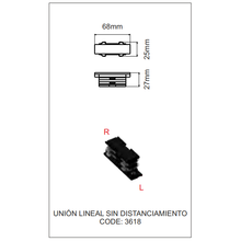 accessorio giunzione lineare beneito faure 3618 nero senza distaccamento