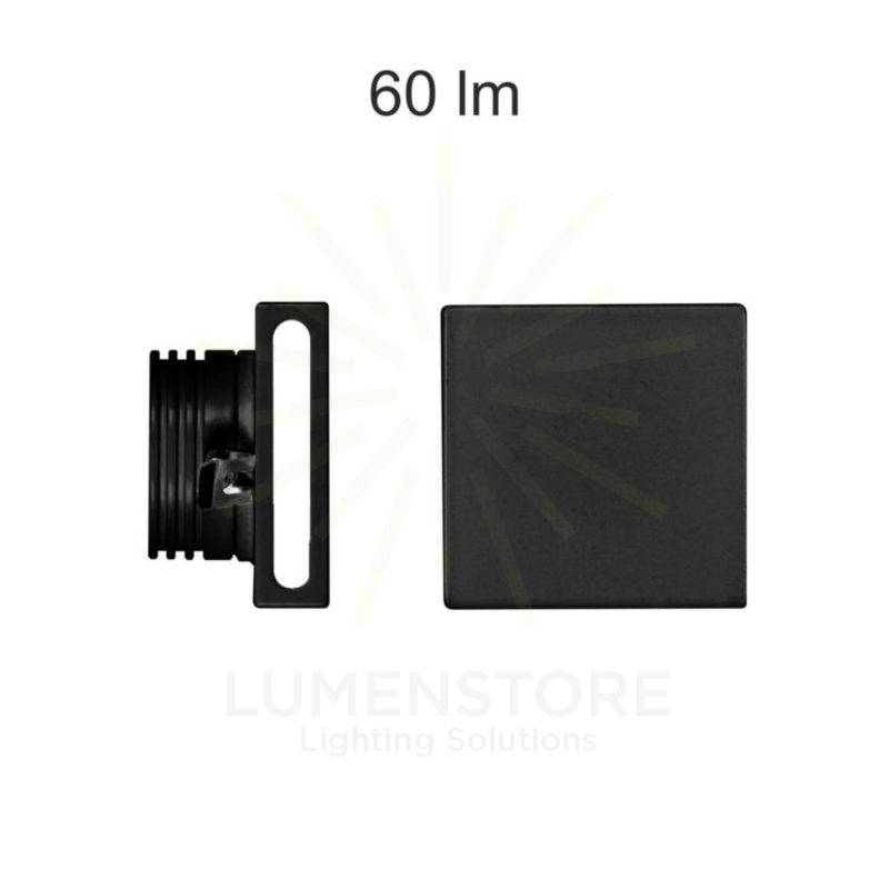 segnapasso led da incasso 4w 220/240v 3000k nero ip20 beneito faure 4111