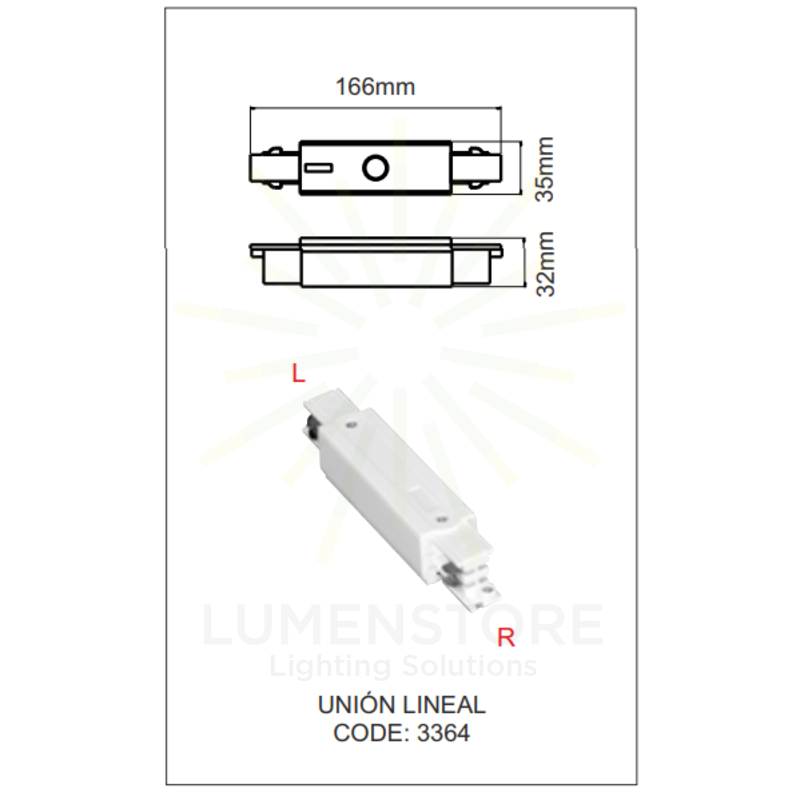 accessorio giunzione lineare beneito faure 3364 bianco