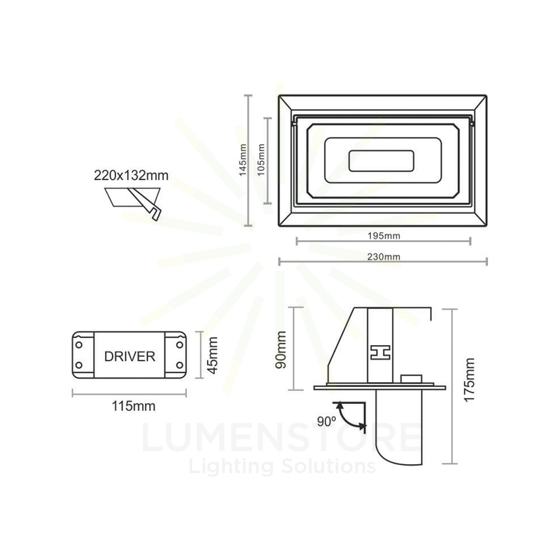 lampada da incasso bonn 40w luce calda 3000k beneito faure grigio