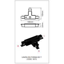 accessorio giunzione "t" destra beneito faure 3615 nero