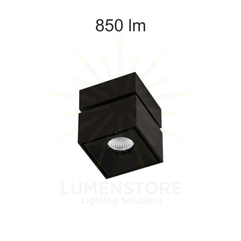 faretto led da soffitto mini rubyc 7w 220/240v 2700k/3200k/4000k nero ip20 beneito faure 4333