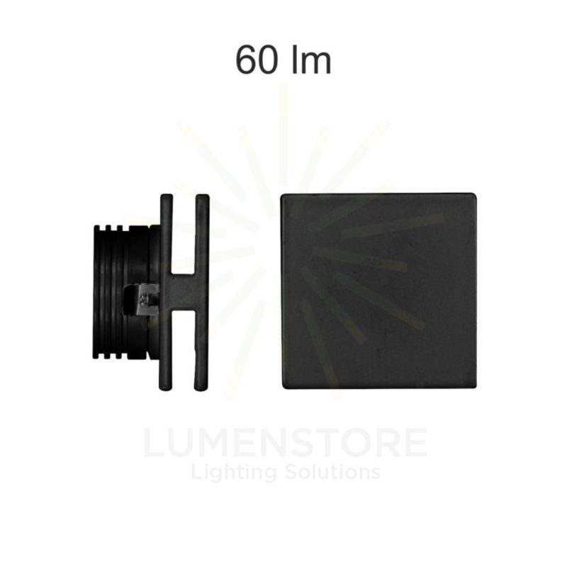segnapasso led da incasso 4w 220/240v 3000k nero ip20 beneito faure 4113