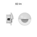 segnapasso led da incasso 2w 220/240v 3000k bianco ip20 beneito faure 4126