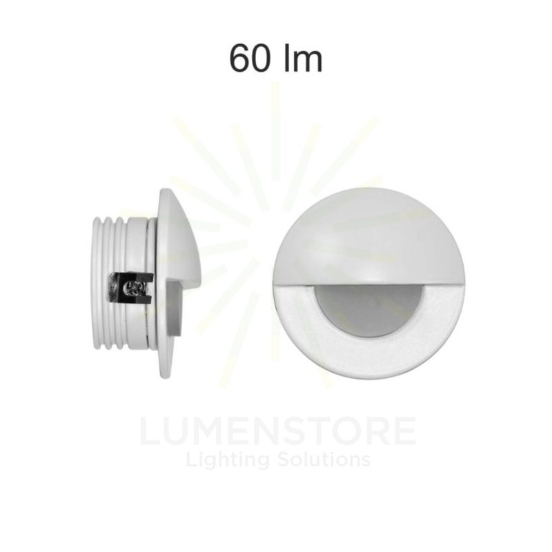 segnapasso led da incasso 2w 220/240v 3000k bianco ip20 beneito faure 4126