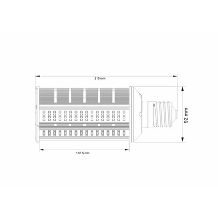 lampadina led smile e27 40w luce calda 722 beneito faure ip64