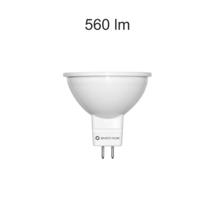 lampadina led uniform-line gu5.3 6w luce fredda 850 beneito faure