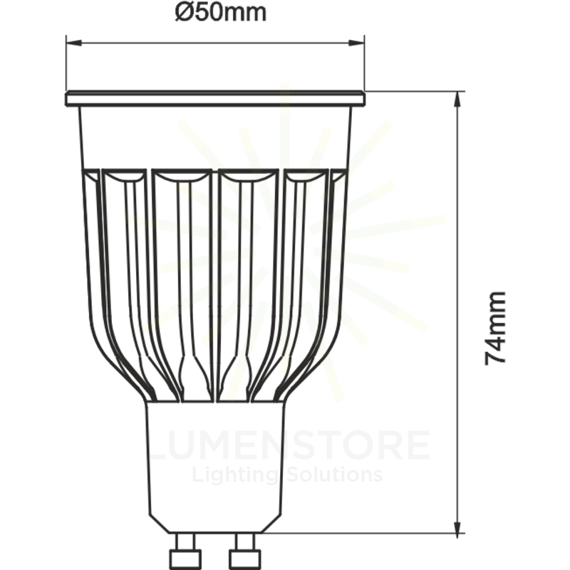 lampadina led power gu10 10w luce naturale 840 beneito faure