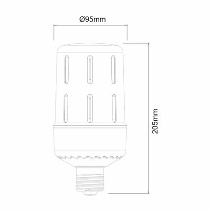 lampadina led aria e40 30w luce fredda 850 beneito faure