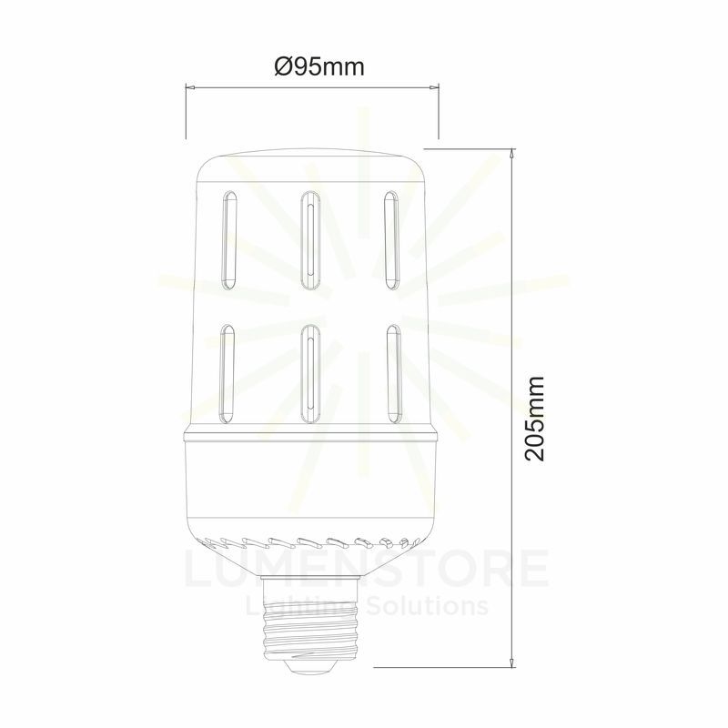 lampadina led aria e40 30w luce fredda 850 beneito faure