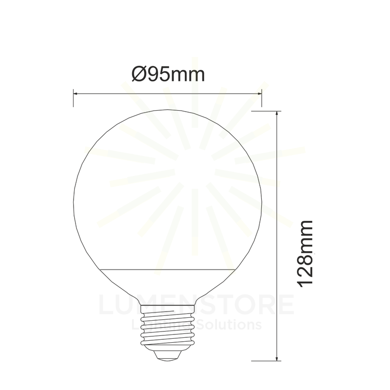 lampadina led globo e27 10w luce naturale 840 beneito faure