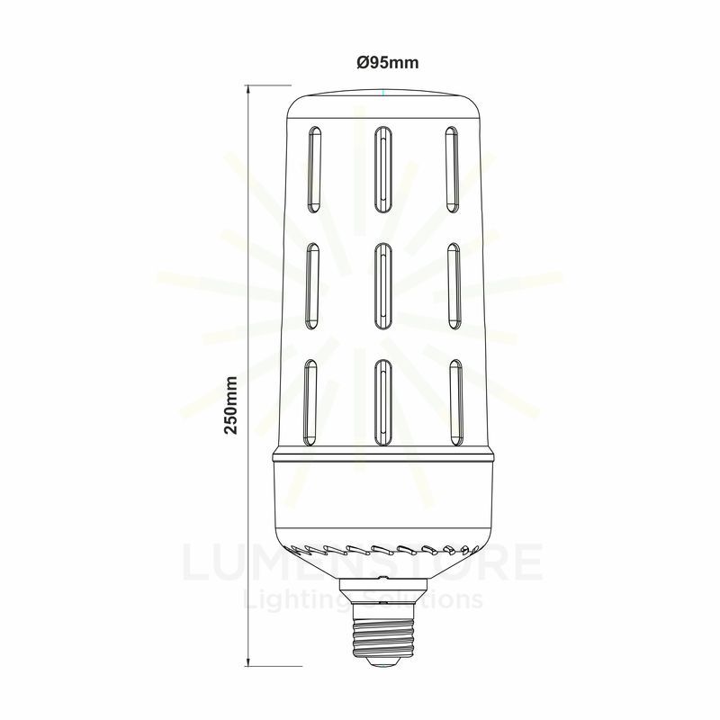 lampadina led aria e27 50w luce calda 827 beneito faure