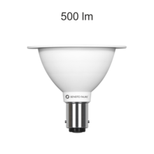 lampadina led max ar70 ba15d 7w luce calda 827 beneito faure