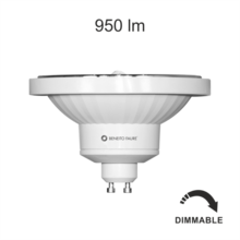 lampadina led lynk ar111 gu10 13w luce naturale 840 beneito faure dimmerabile