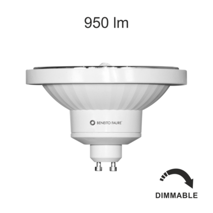 lampadina led lynk ar111 gu10 13w luce naturale 840 beneito faure dimmerabile