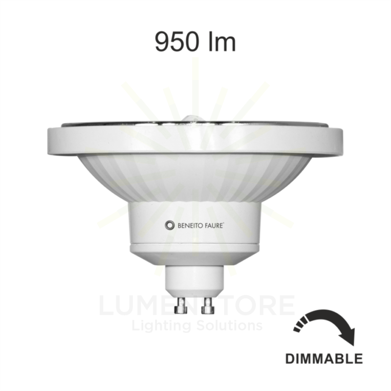 lampadina led lynk ar111 gu10 13w luce naturale 840 beneito faure dimmerabile