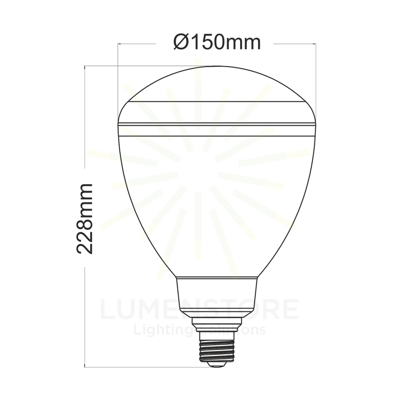 lampadina led cup e27 45w luce calda 830 beneito faure