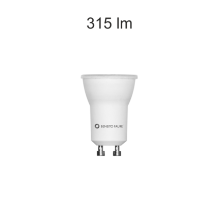 lampadina led tutto gu10 4w luce calda 827 beneito faure