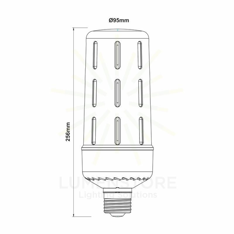 lampadina led aria e40 50w luce calda 827 beneito faure