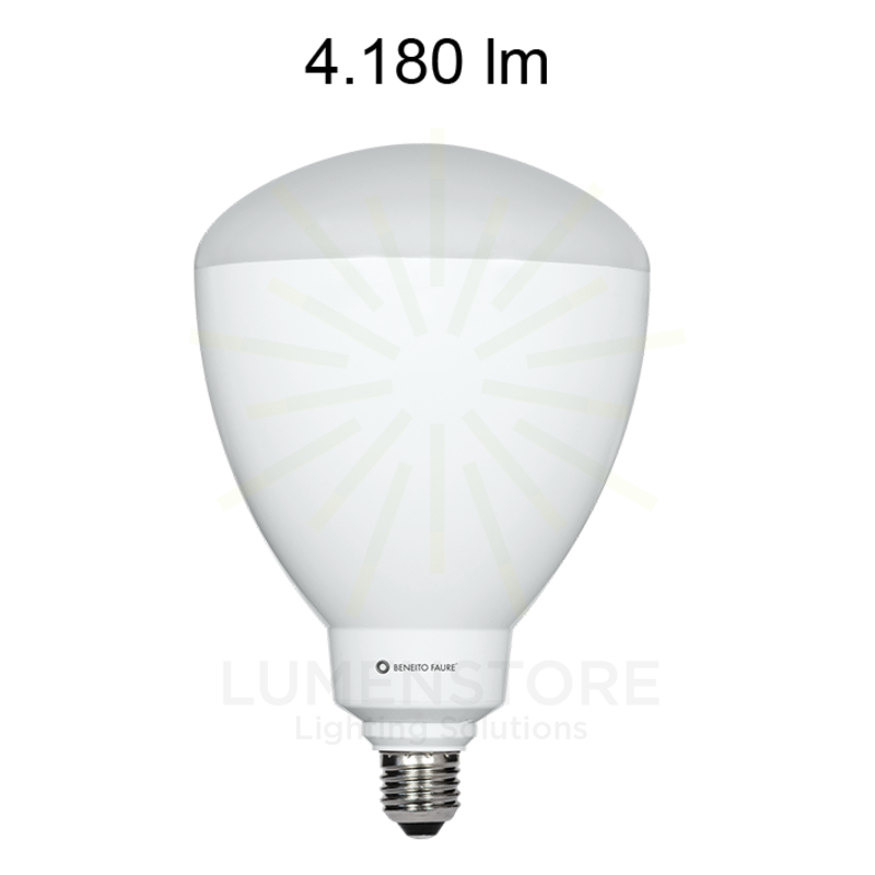 lampadina led cup e27 45w luce calda 830 beneito faure