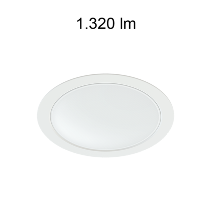 downlight noi 14w luce naturale 4000k beneito faure bianco ip40 ik03