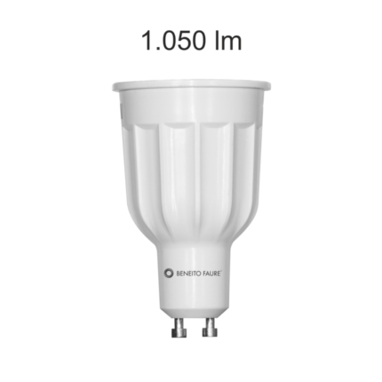 lampadina led power gu10 10w luce calda 830 beneito faure