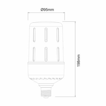 lampadina led aria e27 30w luce fredda 850 beneito faure