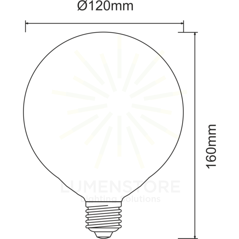lampadina led globo e27 16w luce calda 830 beneito faure