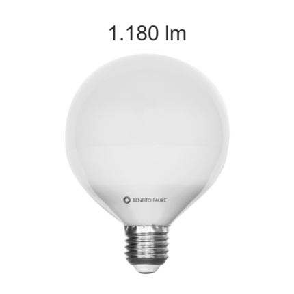 lampadina led globo e27 10w luce calda 827 beneito faure