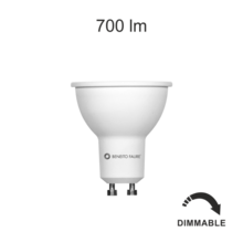 lampadina led system gu10 8w luce calda 830 beneito faure dimmerabile