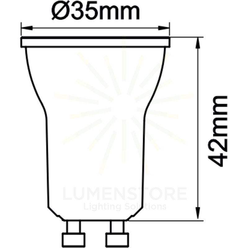 lampadina led tutto gu10 4w luce calda 830 beneito faure