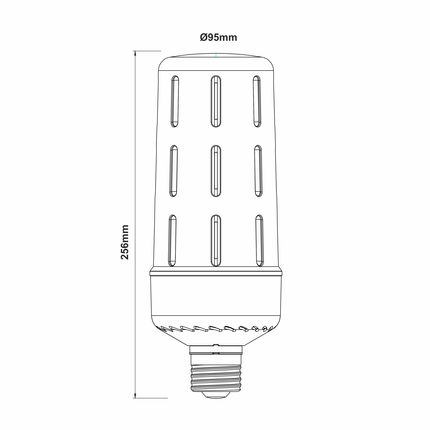 lampadina led aria e40 50w luce fredda 850 beneito faure