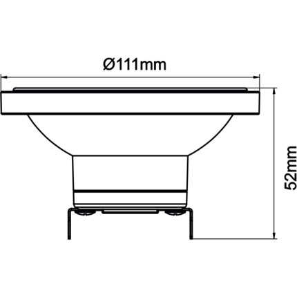 lampadina led lynk ar111 g53 13w luce calda 830 beneito faure