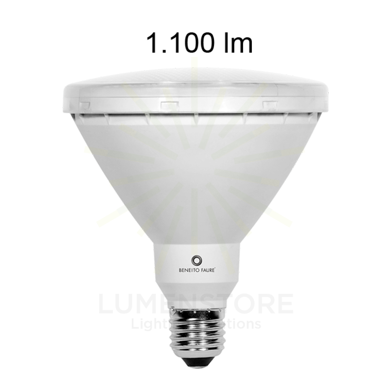 lampadina led par38 r-line e27 15w luce calda 830 beneito faure ip65