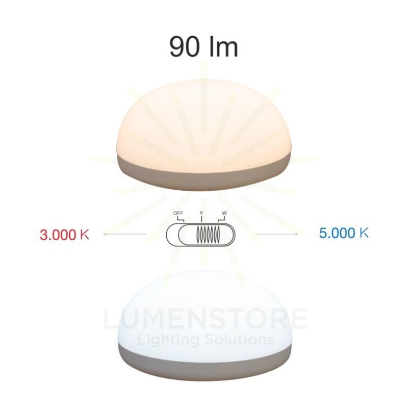 lampada trion 1w 3000k/5000k beneito faure bianco