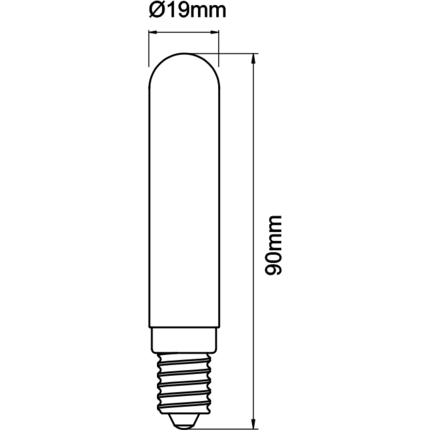 lampadina led prisma t20 e14 4w luce calda 830 beneito faure ip44