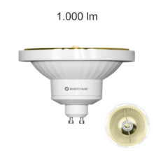 lampadina led nitro ar111 gu10 15w luce calda 827 beneito faure