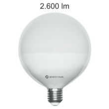 lampadina led globo e27 22w luce calda 827 beneito faure