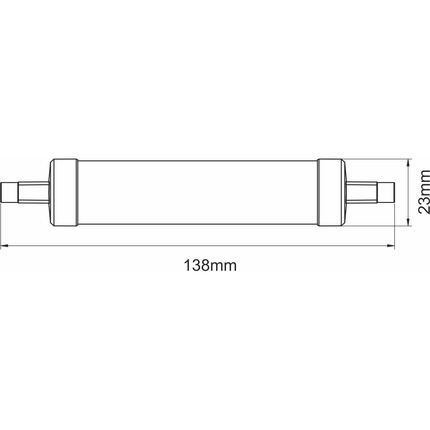 lampadina led hqi rx7s 13w luce naturale 840 beneito faure